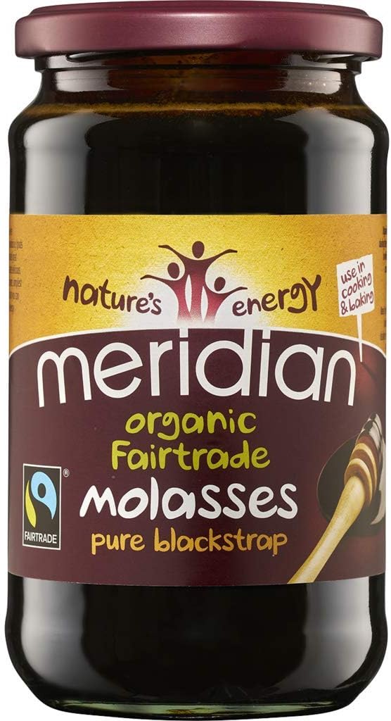 Meridian Organic and Fairtrade Pure Blackstrap Molasses 600g (Pack of 2).