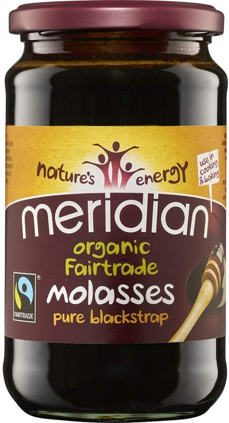 Meridian Organic and Fairtrade Pure Blackstrap Molasses 600g (Pack of 2).