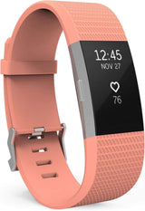 Yousave Accessories Compatible With FitBit Charge 2 Strap, Adjustable Band Straps, Replacement Silicone Sport Wristband For Men/Women in Small or Large.