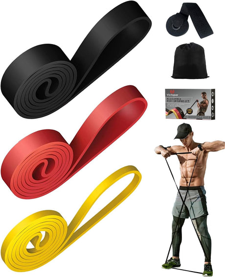 Victoper Resistance Bands,Resistance Bands Set for Men Women,Exercise Bands with Different Resistance Levels,Pull up Bands for Strength Training Fitness Pilates Yoga Stretch Toning,Workout bands.