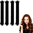 4 pcs Heatless Hair Curler, Heatless Curlers Soft Hair Roller Rods for All Hairs Types, Overnight Heatless Curls Blowout Rods Headband Lazy Curlers for Wavy Hair Styling DIY Hair Styling Tools.