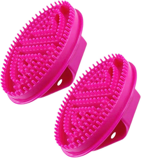 Meridian Brush, 2pieces Meridian Massage Brush, Body Relaxation Oil Massage Comb, Ergonomic Meridian Brush, Professional Meridian Brush, for Relaxation and Improved Circulation(Transparent).