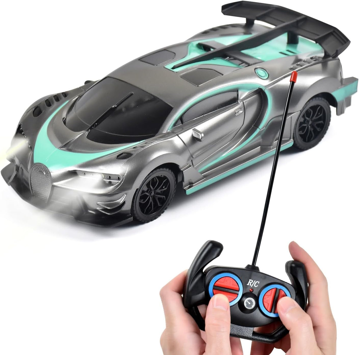 Tuko Remote Control Car Toys for 3+ Years old Boy and Girl Gift (Gray).