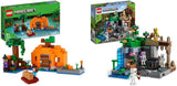 LEGO Minecraft The Pumpkin Farm Set, Buildable House Toy with a Frog, Boat, Treasure Chest plus Steve and Witch Figures, Swamp Biome Action Toys, Gift for Kids, Boys, Girls 21248.