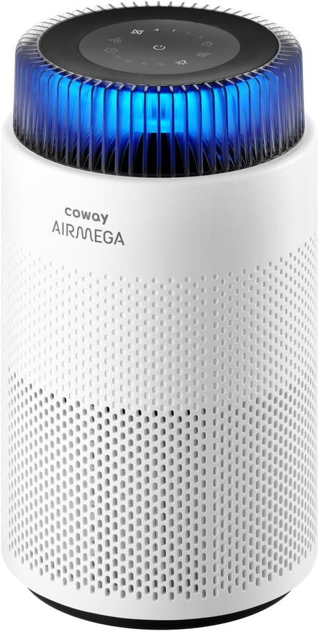 Coway Airmega 100 Energy Efficient HEPA Air Purifier for Home Bedroom, Long-Lasting Filter, with Super Quiet Sleep Mode, Mood Light, PM2.5 Air Quality Censor, For Allergy Dust Pollen, CADR 244 m³/h.