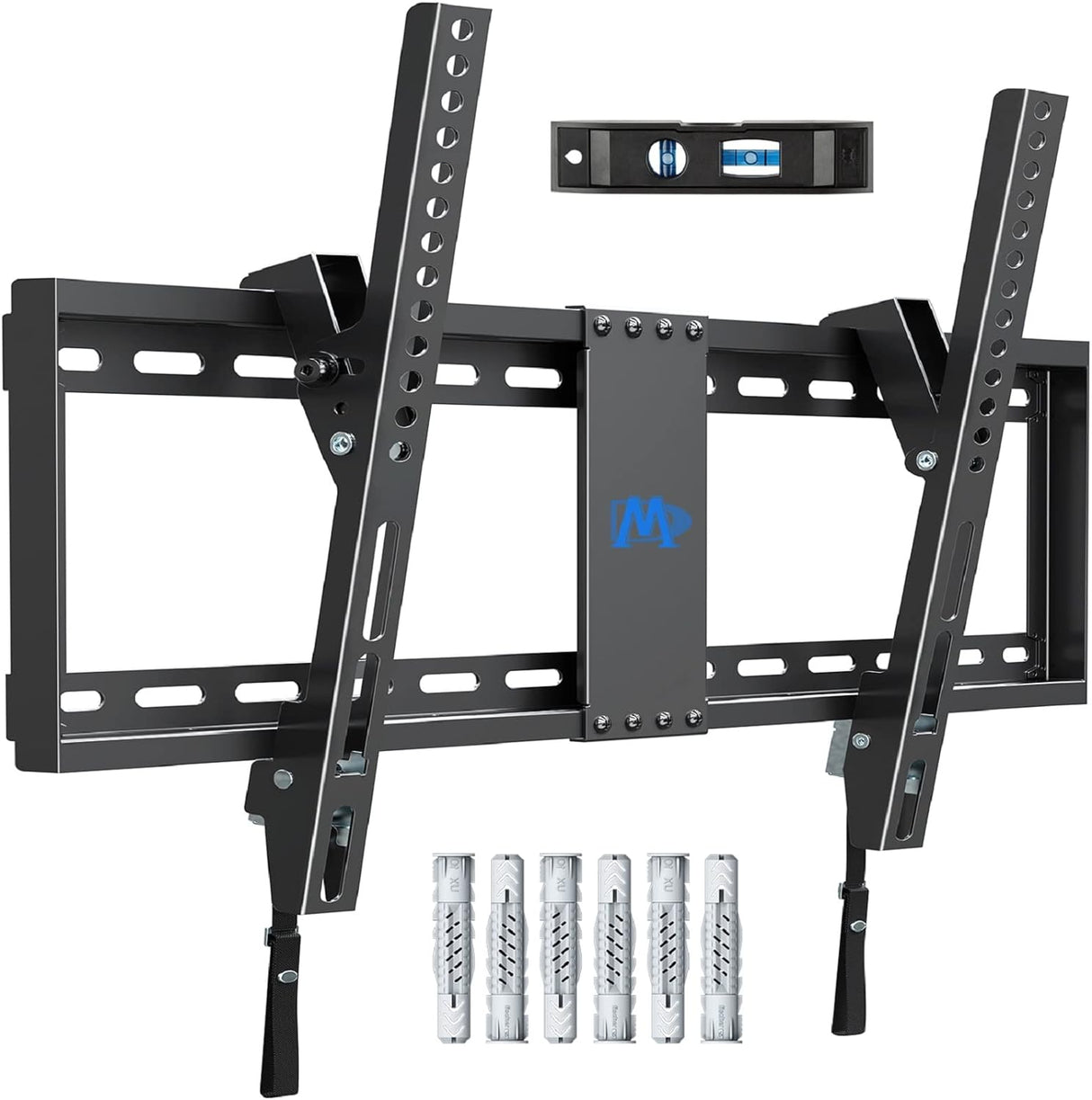 Mounting Dream Tilt TV Wall Mount Bracket for Most 37-82 Inch LED, LCD, OLED, Plasma TVs up to VESA 600x400mm and 60kg, Incl. Fischer Wall Plugs, Tilting TV Bracket MD2268-LK-02.