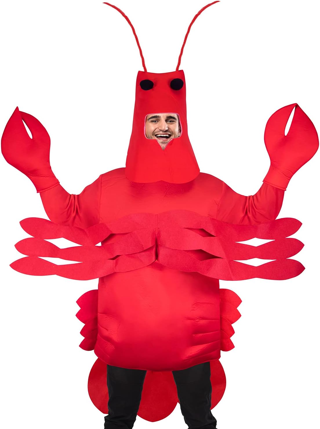 amscan 9908850 Adult Lobster Man Fancy Dress Novelty Costume (Standard).