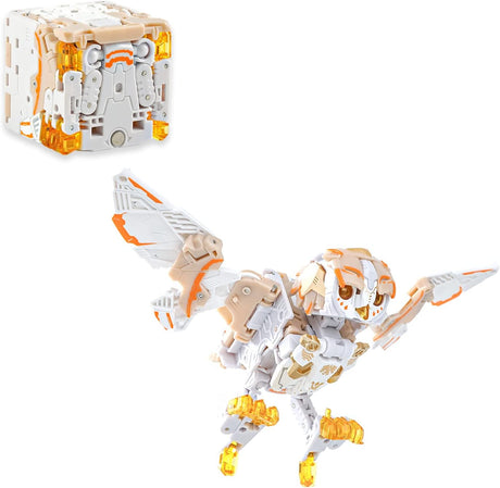 52TOYS Beastbox WHITE NOISE Owl Deformation Toys Action Figure, 8.86 inch Collectible Converting Boy Toys for Party Birthday Gifts, Ages 15 and Up.