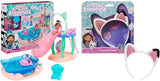 Gabby’s Dollhouse, Purr-ific Pool Playset with Gabby and MerCat Figures, Colour-Changing Mermaid Tails and Pool Accessories Kids’ Toys for Ages 3 and Up, Blue.