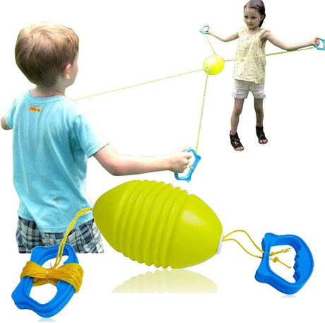 BOHS Pull Shuttle Ball Game - Keep Fitness in Fun - for 2 Players Indoor and Outdoor Sports Toys.