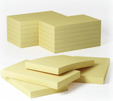 12 Pads- 76 x 127 mm Large Classics Yellow Sticky Notes,Self-Stick Post Memo Pads Its Strong Adhesive Notes,80 Sheets/Pad