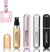 4PCS 5ml Perfume Atomiser Refillable Bottles Portable Mini Spray Travel Bottle Easy to Refill Empty Atomizer Bottle for Purse Handbag Pocket Luggage,Bright Color.