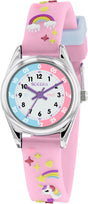 Tikkers Girls Analogue Classic Quartz Watch with silicone strap TK0145.