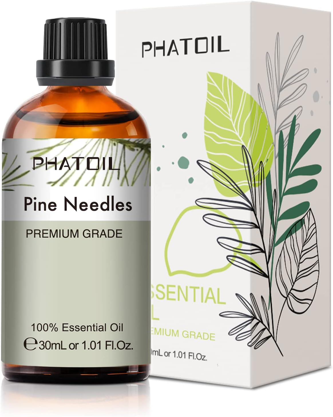 PHATOIL Peppermint Essential Oil 100ML, Pure Premium Grade Peppermint Essential Oils for Diffuser, Humidifier, Aromatherapy, Candle Making.