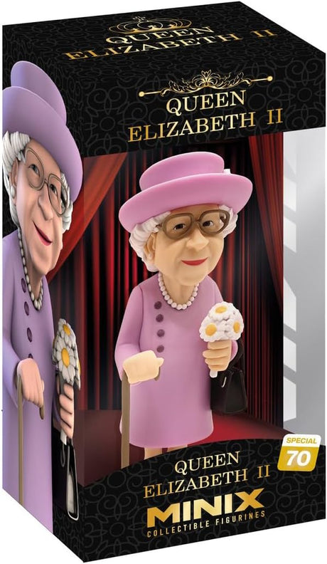 MINIX Bandai Queen Elizabeth II Model | Collectable Queen Elizabeth II Memorial Figure | Bandai Collectable Toys Range | Collect Famous Figures From The Royal Family | Royal Merchandise.