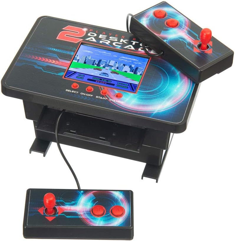 Funtime Gifts ET7820 2 Player Desktop Arcade, Black, 13.8cm.