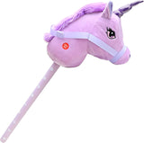 Aggloz | Hobby Horse Toy with Sounds | Tall Horse on a Stick | Quality Horse Toys | Galloping Sounds | Childrens Toy | for Kid Xmas Gifts Indoor & Outdoor | 66cm.