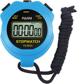 Digital Stopwatch Timer Only Stopwatch with ON/OFF, No Clock No Calendar Silent Simple Operation Children Friendly, PULIVIA Sport Stopwatch for Kids Coaches Running Swimming Sports Training, Black.