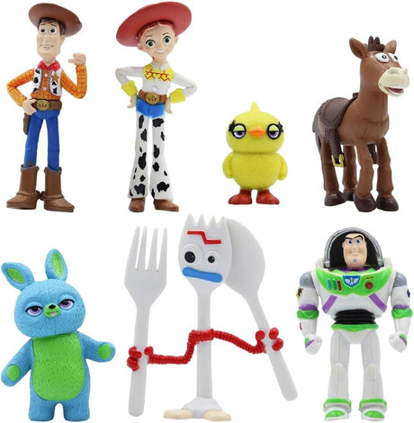 FISAPBXC Toy Story Mini Figures Set, Toy Story Anime Cake Decoration Toy Story Theme Birthday Party Supplies Cake Decoration Supplies Party Favors Birthday Gift Toys for Kids.