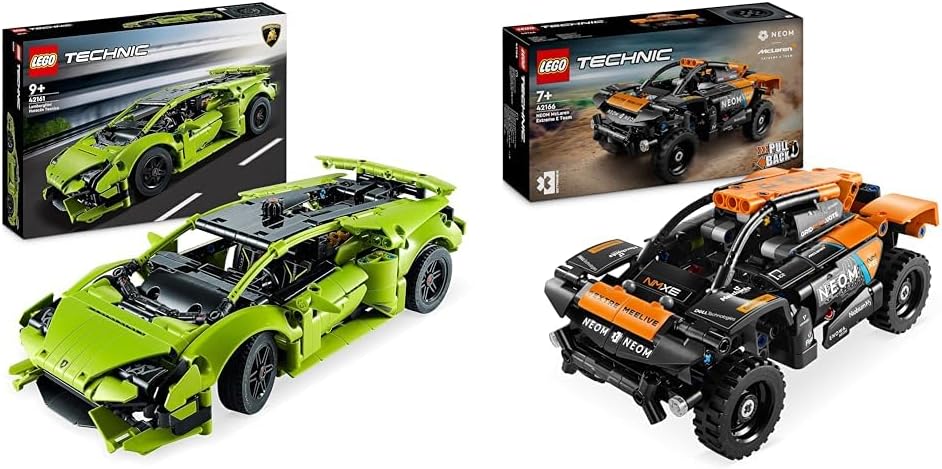 LEGO Technic Lamborghini Huracán Tecnica Toy Car Model Kit, Racing Car Building Set for 9 Plus Year Old Kids, Boys, Girls and Motor Sport Fans, Collectible Gift Idea 42161.