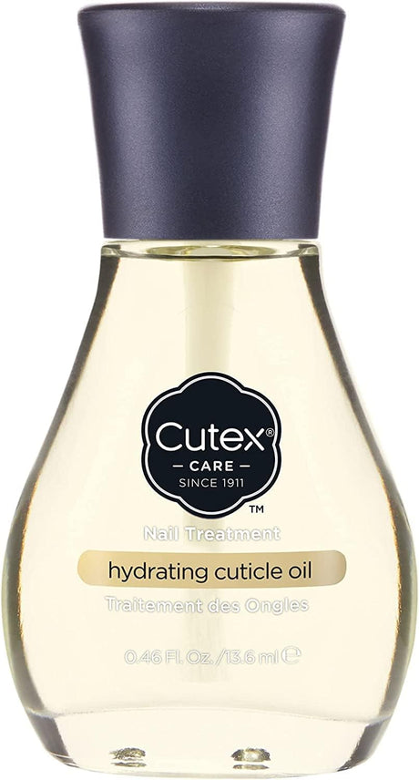 Cutex Hydrating Cuticle Oil, Formulated with Vitamin E & Sweet Almond Oil, (13.6ml) for Dry, Brittle & Rough Nails, Almond Scent, Dermatologist Tested.