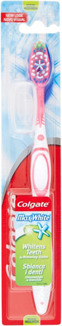 Colgate Extra Clean Medium Toothbrush (Assorted) with a Cleaning Tip that Reaches and Cleans Back Teeth, (Pack of 3).