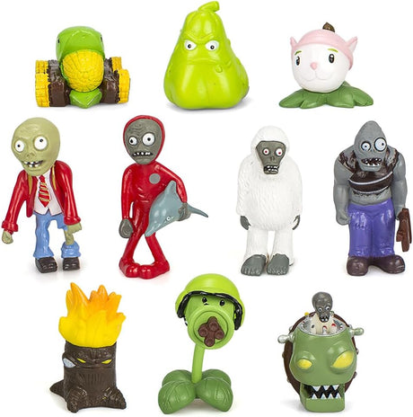 Plants Vs Zombies Toys, Plants Vs Zombies Mini Figures Set Plant Game Theme Toy Clown Zombie Toys Collectable Birthday Christmas Toys Gifts Home Decoration for Kids.