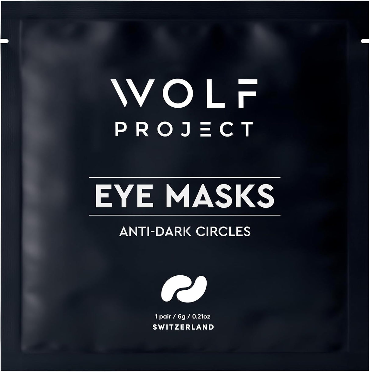 Wolf Project Under Eye Mask for Dark Circles and Puffiness with Caffeine, Vitamin C, Peptides to Instantly Reduce Dark Circles, Puffy Eyes, Undereye Bags, and Wrinkles… (5 Pair (Pack of 1)).