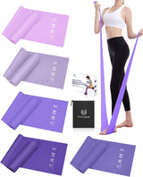 Victoper Resistance Bands, Pilates Band with Different Resistance Levels Elastic Exercise Resistance Bands for Women Men Pilates Resistance Bands to Build Muscle Physio Resistance Yoga Bands.