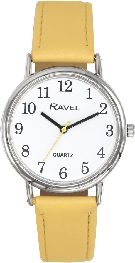 Ravel - Women's Pastel Coloured Everyday Silver Tone Watch - Analogue Quartz - R0137.