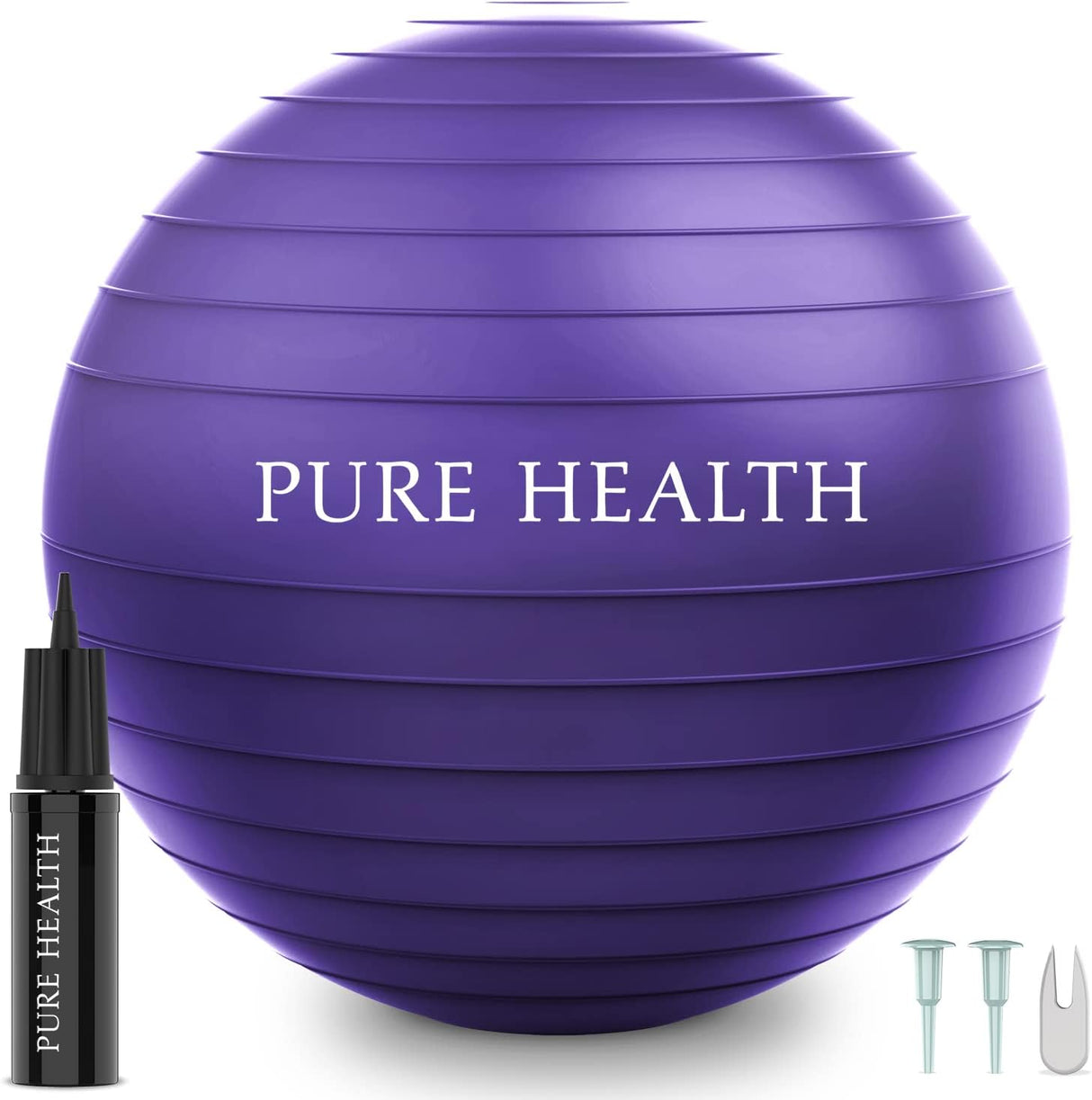 Exercise Fitness Swiss Yoga Ball - Anti Burst Extra thick with Hand Pump for Home Gym -Birthing Ball for Yoga, Pilates, Fitness, Pregnancy & Labour.