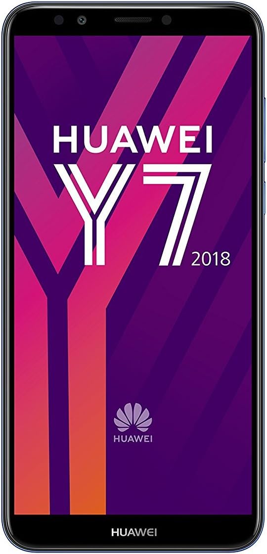 Huawei Y7 2018 16 GB 5.99-Inch HD+ FullView Android 8.0 SIM-Free Smartphone, Single SIM, UK Version - Black.