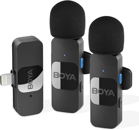 Boya BY-V20 USB-C Wireless Microphone,Mini Lapel Mic with NoiseCancelling Compatibale with Android/Type-C Smartphone Laptop for Youtube Speaking Podcast Facebook Vlogging Video Recording.