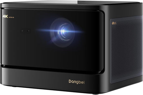 Dangbei DBOX02 4K Projector, 2450 ISO Lumens, Netflix Officially Licensed Home Theater Projector with WiFi and Bluetooth, HDR10+, 200-inch Picture, 2x12W DTS:X, Auto Focus Auto Keystone.