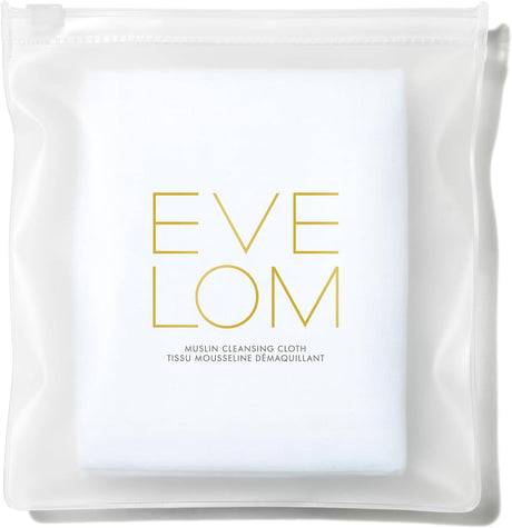 Eve Lom Muslin Cloth - Facial Cleansing Cloth for Gentle Skin Exfoliation - 100% Cotton Machine Washable - Suitable for All Skin Types, Set of 3.