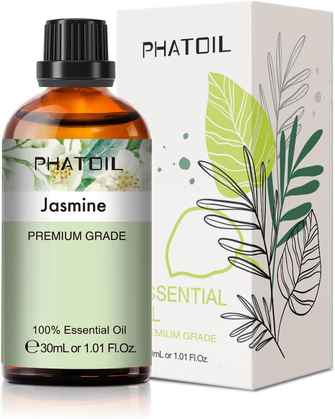 PHATOIL Peppermint Essential Oil 100ML, Pure Premium Grade Peppermint Essential Oils for Diffuser, Humidifier, Aromatherapy, Candle Making.