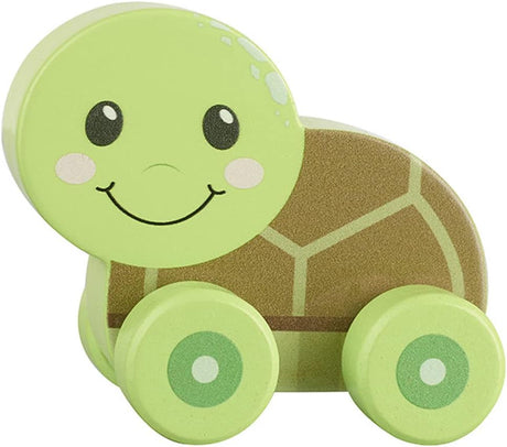 My First Wooden Toy Cars, Sea Turtle Push Toy Animal Vehicles - Wooden Toys 1 Year Old, Baby and Toddler Toys - Fun Educational Small World Toys, Early Development & Activity Toys by Orange Tree Toys.