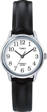 Timex Easy Reader Women's 25 mm Leather Strap Date Window Watch.