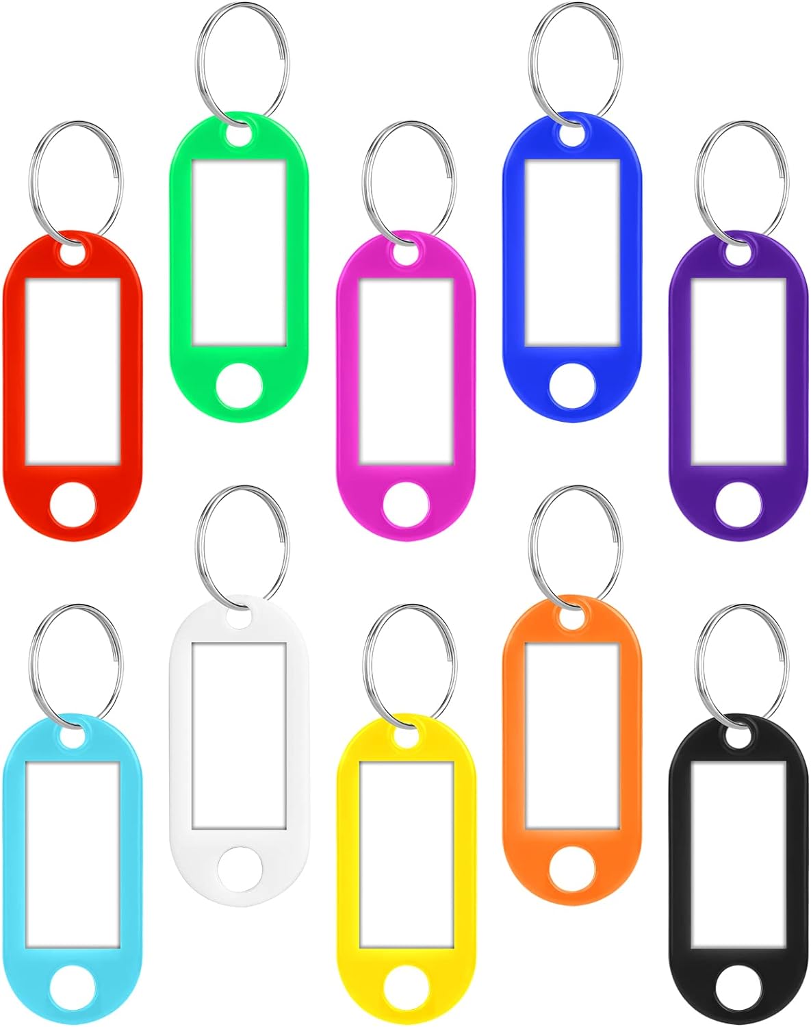 Vicloon Luggage Tags, 12PCS Travel Suitcase Bag Baggage Tag Luggage Label, Plastic Luggage Identifier, Luggage Tag Holder, Suitcase ID Tags, Handbag Tag Label, Travel ID Bag Tag, Luggage Suitcases Tag.