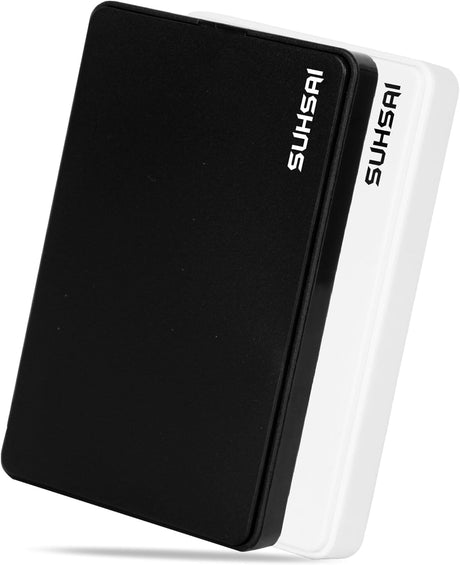 SUHSAI External Hard drive 1TB, 2.5 Inch External Hdd, Storage and Backup Drive, hard disk, USB 2.0 portable hard drive, Compatible with Mac, Laptop, Desktop, computer (Black)