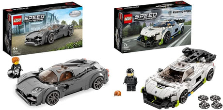 LEGO Speed Champions Pagani Utopia Race Car Toy Model Building Kit, Italian Hypercar, Collectible Racing Vehicle, 2023 Set 76915.