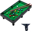 Mini Pool Table Game,Billiards Table Pool Table Set with 11 Balls 2 Cues and 1 Triangle,Portable Games Table Indoor Outdoor Game,Stress Relief Tabletop Snooker Game Set for Adults.