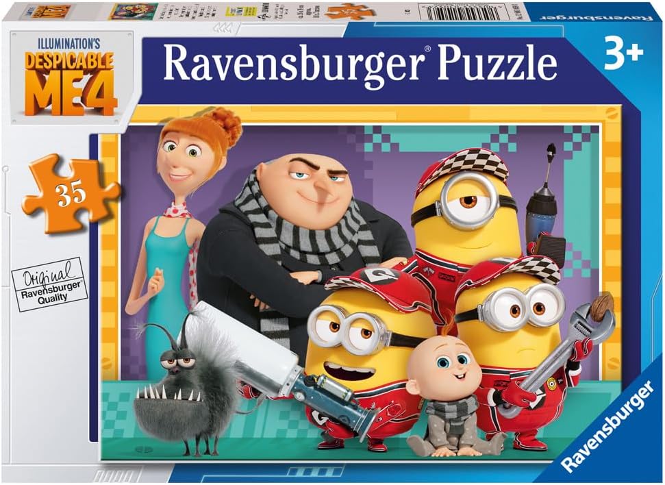 Ravensburger Minions Despicable Me 4 Jigsaw Puzzle for Kids Age 3 Years Up - 35 Pieces - Educational Toddler Toy - 2024 Film.