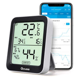 Govee Room Thermometer Hygrometer, Bluetooth Digital Indoor Humidity Meter with Smart Alert and Data Storage, Temperature Monitor for Baby Greenhouse.