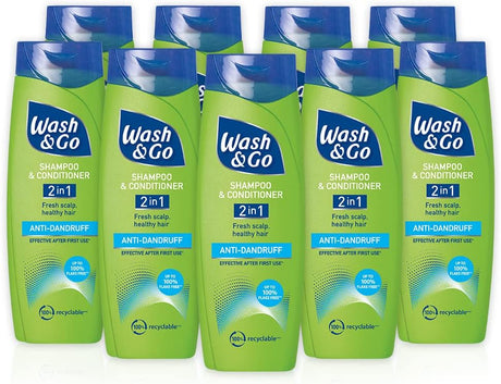 Wash & Go 2 in 1 Classic Shampoo and Conditioner X 9 bottles.