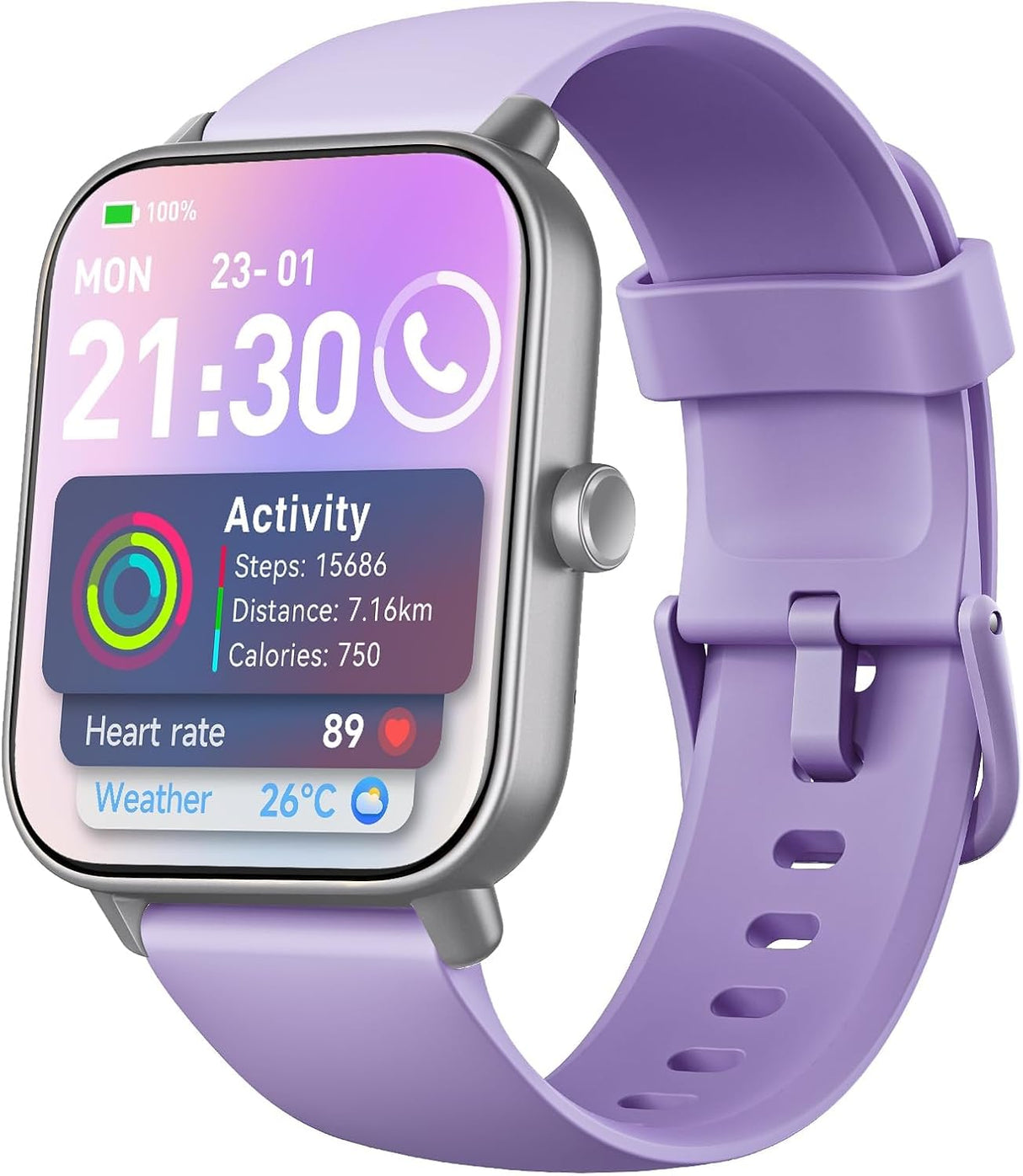 Smart Watches for Women(Answer/Make Call), Alexa Built-in 1.8" HD Ladies Smartwatch with Heart Rate/SpO2/Sleep Monitor, 110+Sports, IP68 Step Counter Fitness Tracker for iPhone/Samsung/Android.