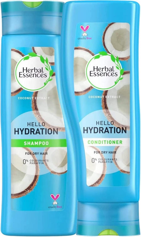 Herbal Essences Hello Hydration Set Shampoo & Conditioner with Coconut Scent. Bundle 2 x 400 ml.