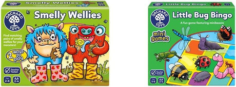 Orchard Toys Smelly Wellies Matching Game - Kids Educational Matching Pairs & Memory Card Game for 2 Year Old and Up - Toddler Toys and Board Games for Boys and Girls Ages 2 to 6-2 to 4 Players.