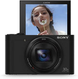 Sony DSCW800B.CEH Digital Compact Camera (20.1 MP, 5x Zoom, 2.7 LCD, 720p HD, 26 mm Sony G Lens) - Black.