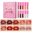 10 Colors Lip Gloss Set Lip Tint Stain Liquid Water Tint Plumping Lip Oil Moisturizing Long Lasting Lip Glow Balm Liquid Lipstick Waterproof Multi-Use Lip Makeup Set.